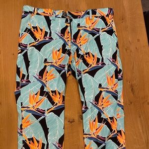 Loudmouth golf pants worn once. Birds of paradise.